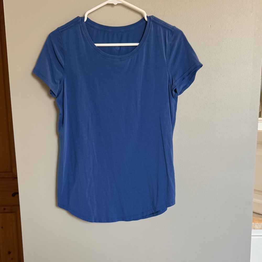 lululemon athletica Cobalt Blue Short Sleeve Tee